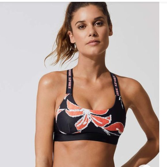🎯The Upside Sport Alex Hibiscus-Print Sports Bra Size 6